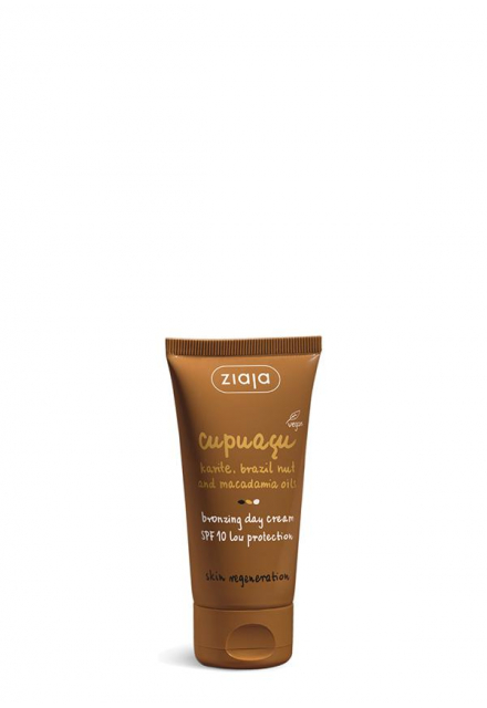 bronzosító nappali arckrém SPF 10